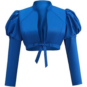 سترة نسائية من Regency Cosplay Spencer لزي Jane Austen Ball Dress Outfit Crop Top Coat in Kuwait