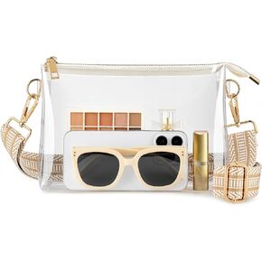Clear Purse for Women Stadium Approved, Clear Crossbody Bag, Small Clear Stadium Bag for Concerts Sports Events in Kuwait