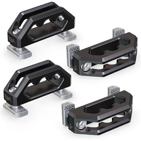 RENO Tie Down Anchors, Bed Rail Cleats for Utili-Track Bed Rail System Compatible with 2005-2024 Frontier / 2004-2024 Titan, Replaces OEM 999T7-ZV00A (Red,2PCS) in Kuwait