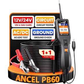 ANCEL Automotive Circuit Tester Kit - Voltage, Short, Relay, Fuse Tester with Thermometer for Cars and Trailers in Kuwait