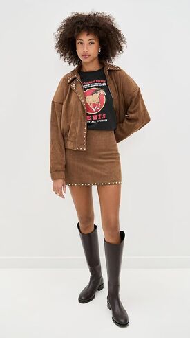 Moon River Women's Moon Stud Detail Mini Skirt in Saudi Arabia