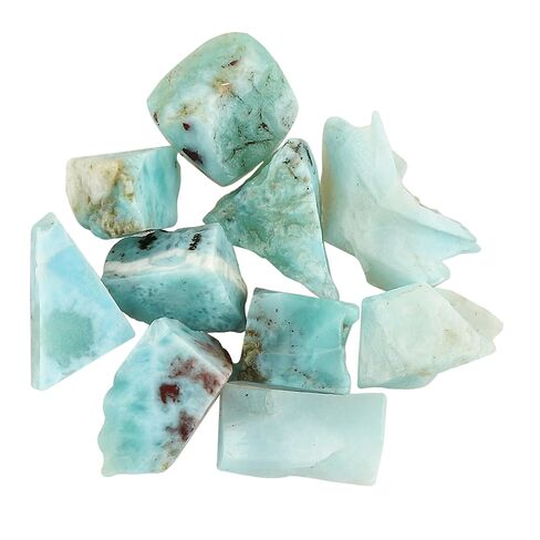 CRYSTALIS 100 Carats (14-15 pcs.) Labradorite Raw Stones Natural Gemstone Loose Bulk for Jewelry Making Supply, Chakra Healing, Cabbing, Tumbling, DIY, Collectible Gemstones (8-12mm size) in Kuwait