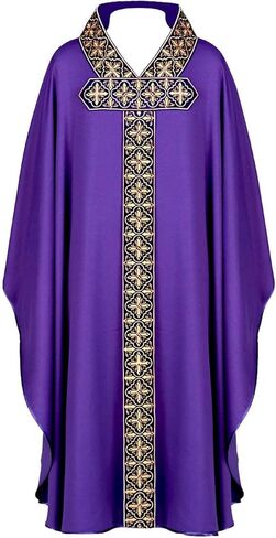 كاهن كاثوليكي Chasuble للجنسين الكنيسة الكاثوليكية الأب رداء القداس رداء رجال الدين في العصور الوسطى in Kuwait