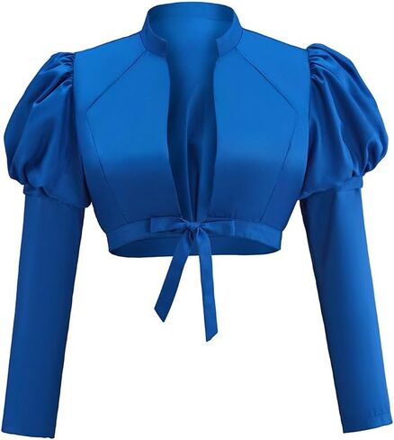 سترة نسائية من Regency Cosplay Spencer لزي Jane Austen Ball Dress Outfit Crop Top Coat in Kuwait
