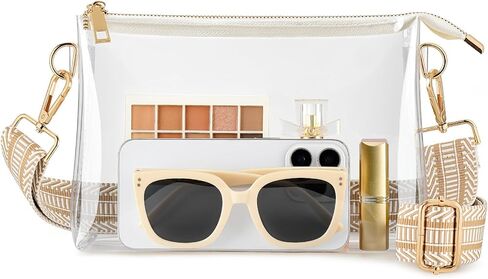 Clear Purse for Women Stadium Approved, Clear Crossbody Bag, Small Clear Stadium Bag for Concerts Sports Events in Kuwait