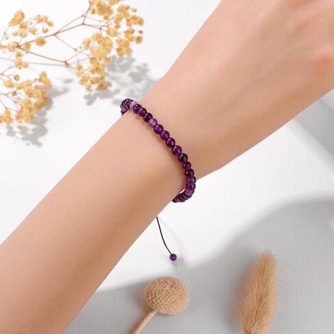 Adjustable Natural Small Gemstone Beaded Bracelet Gravel Beads Crystal Healing Bracelet for Women Reiki Spiritual Jewelry Gifts in Saudi Arabia
