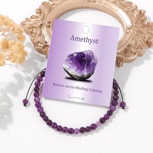 Adjustable Natural Small Gemstone Beaded Bracelet Gravel Beads Crystal Healing Bracelet for Women Reiki Spiritual Jewelry Gifts in Saudi Arabia