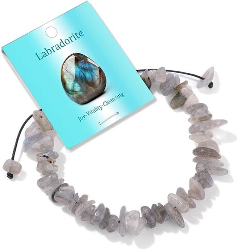 Adjustable Natural Small Gemstone Beaded Bracelet Gravel Beads Crystal Healing Bracelet for Women Reiki Spiritual Jewelry Gifts in Saudi Arabia