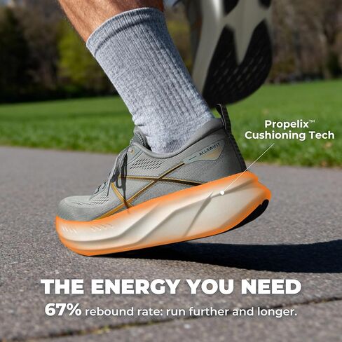 Men's Road Running Shoes Cushion Tennis Shoes Non-Slip Comfortable Lightweight Gym Workout Athletic Arch Support Walking Sneakers in Saudi Arabia