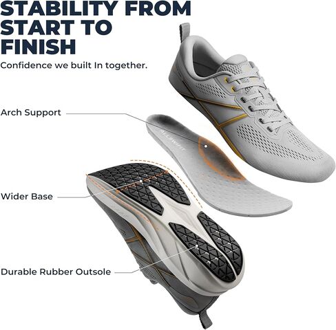 Men's Road Running Shoes Cushion Tennis Shoes Non-Slip Comfortable Lightweight Gym Workout Athletic Arch Support Walking Sneakers in Saudi Arabia