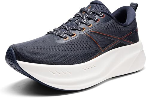 Men's Road Running Shoes Cushion Tennis Shoes Non-Slip Comfortable Lightweight Gym Workout Athletic Arch Support Walking Sneakers in Saudi Arabia