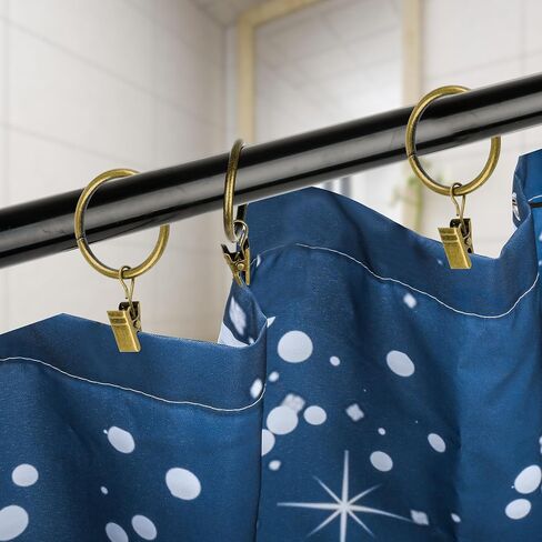 16Pcs Drapery Curtain Clip Rings, with Strong Clips,1.37" Inner Diameter (Bronze, 1.4-lnch Inner Diameter) in Saudi Arabia