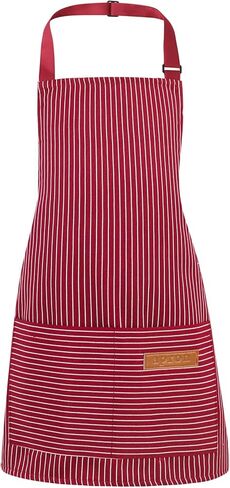 Stripes Kids Apron ، أطفال يطبخون مع جيبان للطبخ ، التنظيف ، الرسم (رمادي ، 55 × 65 سم) in Kuwait
