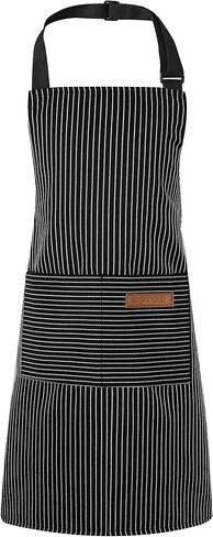 Stripes Kids Apron ، أطفال يطبخون مع جيبان للطبخ ، التنظيف ، الرسم (رمادي ، 55 × 65 سم) in Kuwait