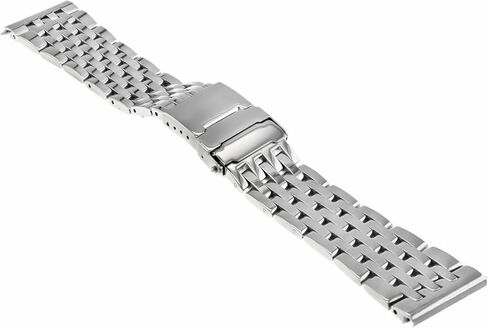 سوار ساعة Ewatchparts 22 ملم متوافق مع بريتلينغ نافيتايم كرونومات 7 لينك من الفولاذ المقاوم للصدأ in Kuwait