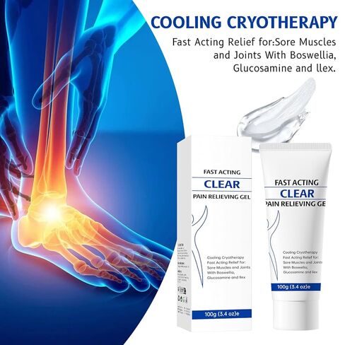 Soothing Cooling Gel, Relieve Muscle Tension, Sports Recovery Cooling Gel with Menthol, Fast Absorbing for Women and Men in Kuwait