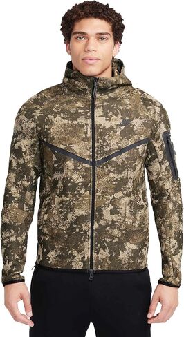 هودي Nike Tech Windrunner للرجال بسحاب كامل، مقاس صغير in Saudi Arabia