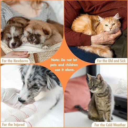 Dog Heating pad 18x18in Pet Heating pad Kitten beds for Indoor Kittens Waterproof Smart Thermostat Switch Adjustable Heated Cat Bed Cat Warming Pad in Kuwait
