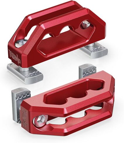 RENO Tie Down Anchors, Bed Rail Cleats for Utili-Track Bed Rail System Compatible with 2005-2024 Frontier / 2004-2024 Titan, Replaces OEM 999T7-ZV00A (Red,2PCS) in Saudi Arabia