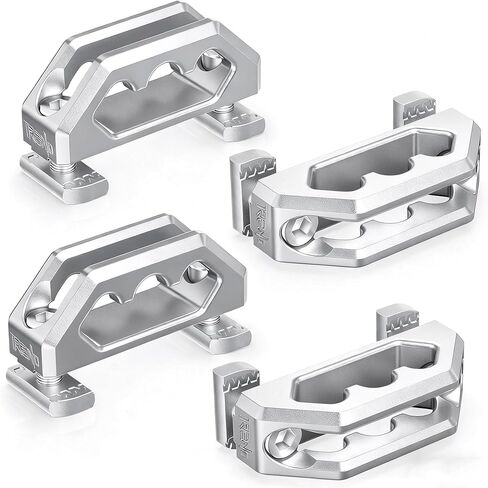 RENO Tie Down Anchors, Bed Rail Cleats for Utili-Track Bed Rail System Compatible with 2005-2024 Frontier / 2004-2024 Titan, Replaces OEM 999T7-ZV00A (Red,2PCS) in Saudi Arabia