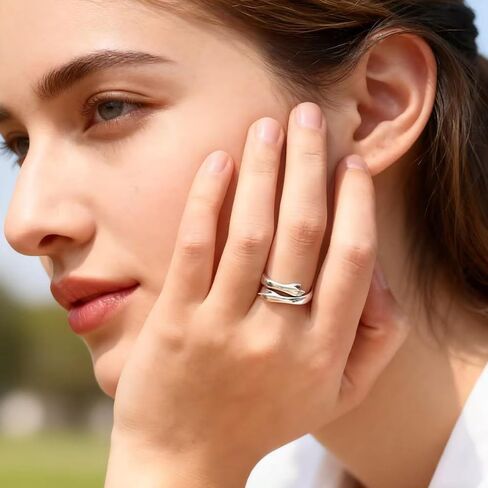 Granddaughter Hug Ring For Hope Rings, Inspirational Stainless Steel Engarved With “Always With You" Message Adjustable Ring for Women Non Tarnish Jewelry Gift for Her Birthday Christmas in Saudi Arabia