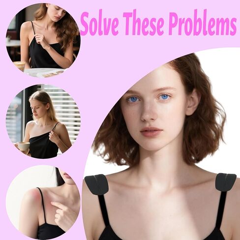 8 Pairs Bra Strap Pads Bra Strap Holders for Slipping Silicone Bra Strap Cushions Bra Strap Gel Pads Shoulder Protectors Pads Shoulder Discomfort Slip Keep Bra Straps From Slipping for Women in Saudi Arabia