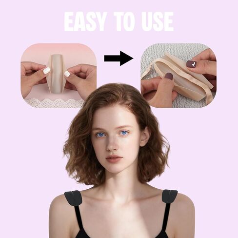 8 Pairs Bra Strap Pads Bra Strap Holders for Slipping Silicone Bra Strap Cushions Bra Strap Gel Pads Shoulder Protectors Pads Shoulder Discomfort Slip Keep Bra Straps From Slipping for Women in Saudi Arabia