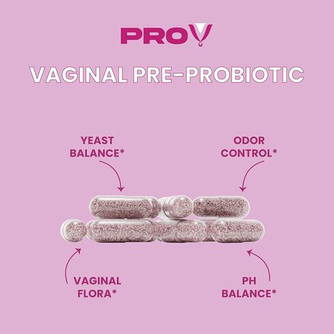 Pro-V Health Vaginal Probiotics for Women – pH Balance, Odor, Yeast, Gut & Digestive Health Support – Prebiotics + Cranberry Extract – Lactobacillus Blend – Feminine Wellness – 30 CT in Saudi Arabia