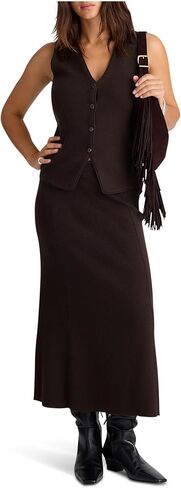 تنورة نسائية من Madewell Lorimer Solid Merino سهلة الارتداء in Saudi Arabia