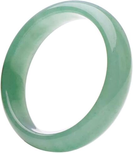 Natural Dongling Gemstone Bracelet for Women Bangle - Flat Slab Spinach Green Design, Ideal for Wife's Birthday Gift in Saudi Arabia