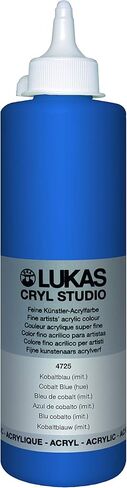 Lukas Cril Studio Artist Acrylic Paint ، Metallic Gold ، 125 ML Tube - Dailts عالية الصبغة للطلاء اللوحة القماشية ، والأعمال الكبيرة على نطاق واسع - وساطة متوسطة ، وتجفيف مائي ، وتجفيف سريع in Saudi Arabia