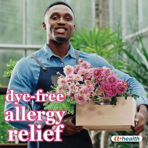 A+Health Allergy Relief، أقراص Diphenhydramine HCl 50 مجم، قوة إضافية، 150 قرصًا، مضادات الهيستامين، سيلان الأنف والعطس والعيون الدامعة in Saudi Arabia
