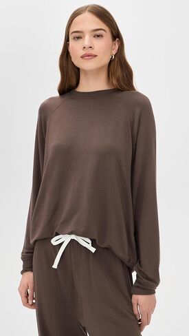 Splits59 Andie Oversized Fleece Sweatshirt - Classic Blue in Saudi Arabia