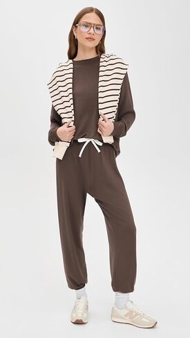 Splits59 Andie Oversized Fleece Sweatshirt - Classic Blue in Saudi Arabia