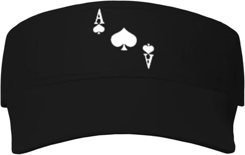 Ace of Spades Poker Adjustable Sun Visor Caps in Saudi Arabia