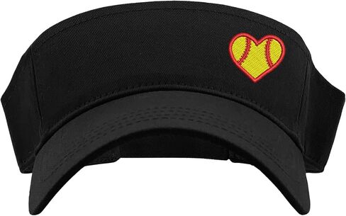 Softball Heart Visor | Personalized Visor | Personalized Softball Gifts | Sun Visor | Golf Visor in Saudi Arabia