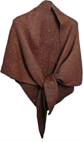 Sequin Pashmina Shawl Wraps for Women Knitted Shawls Scarf Solid Color Lightweight Poncho Wrap Tops Evening Party in Kuwait