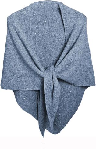 شال الباشمينا الترتر يلتف للنساء شالات محبوكة وشاح بلون خفيف المعطف التفاف القمم حفلة مسائية in Kuwait