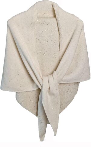 Sequin Pashmina Shawl Wraps for Women Knitted Shawls Scarf Solid Color Lightweight Poncho Wrap Tops Evening Party in Kuwait