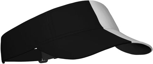 Half Black Half White Sun Sports Visor Hat One Size Cap Hat Packable Outdoor Hat for Women and Men in Saudi Arabia