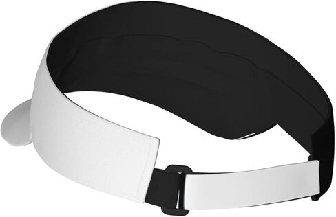 Half Black Half White Sun Sports Visor Hat One Size Cap Hat Packable Outdoor Hat for Women and Men in Saudi Arabia