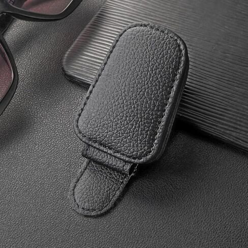 2 Pack Universal Black Magnetic Sunglass Holder for Car Sun Visor Auto Interior Accessories for SUV Truck Pickup in Saudi Arabia