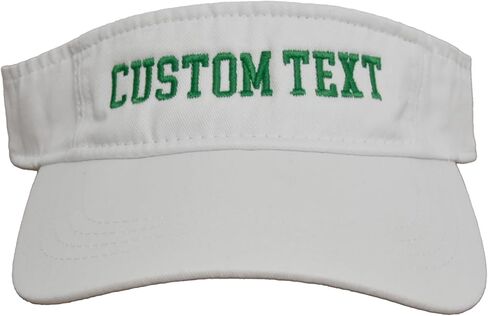 Custom Embroidered Visor Hat Personalized Sun Cap Add Your Text Make Your Hat in Saudi Arabia