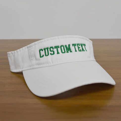 Custom Embroidered Visor Hat Personalized Sun Cap Add Your Text Make Your Hat in Saudi Arabia