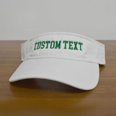 Custom Embroidered Visor Hat Personalized Sun Cap Add Your Text Make Your Hat in Saudi Arabia