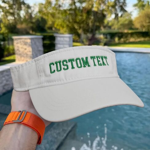Custom Embroidered Visor Hat Personalized Sun Cap Add Your Text Make Your Hat in Saudi Arabia