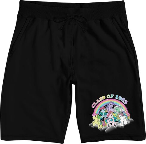 My Little Pony Retro Class of 1983 Adult Black Sleep Pajama Shorts in Saudi Arabia