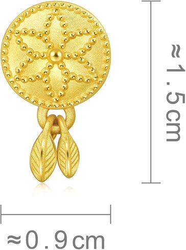 CHOW SANG SANG 999 24K Solid Gold Spiritual Dreamcatcher Mini Charm Bracelet for Women 92448C in Saudi Arabia