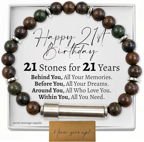 Love You This Much Birthday Gift for 21st Birthday | 21 Stones for 21 Years | 21st Birthday Gift for Her | Bday Presents for Women Turning 21 Years Old in Saudi Arabia