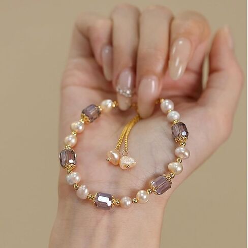 Silver Bracelet for Women, Adjustable Layered Charm Chain Bracelets, Dainty Fashion Jewelry Gifts for Her in Saudi Arabia